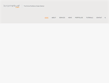 Tablet Screenshot of kromekat.net